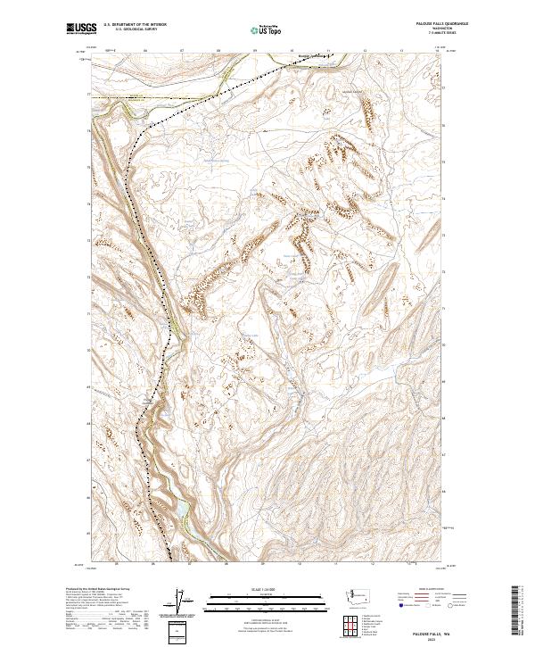 USGS Topographic Map – Palouse Falls