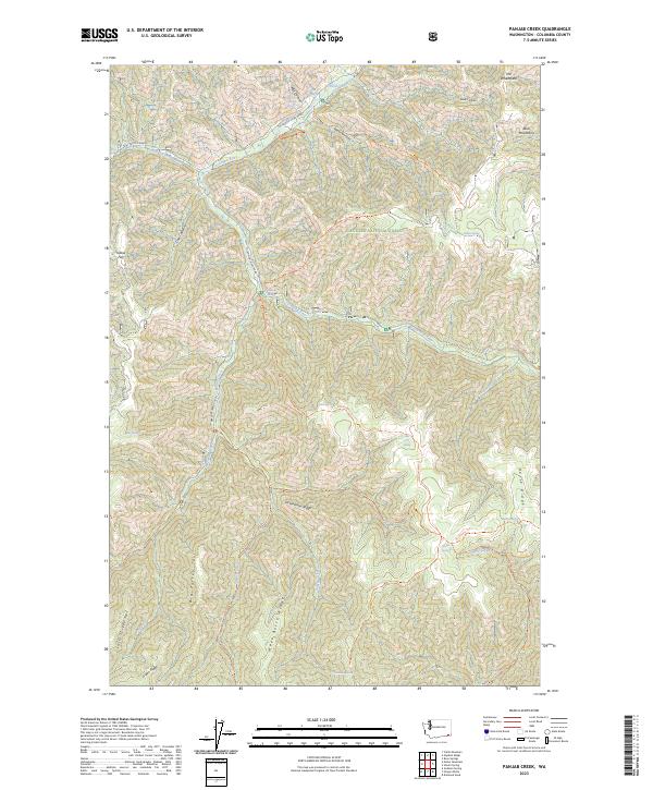 USGS Topographic Map – Panjab Creek