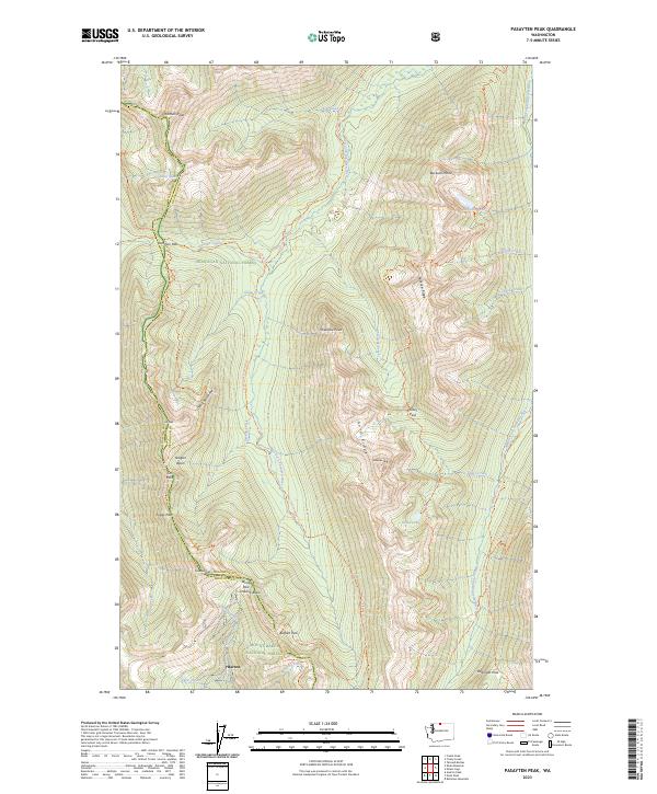 USGS Topographic Map – Pasayten Peak