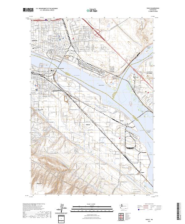 USGS Topographic Map – Pasco