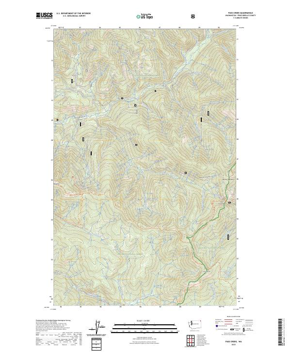 USGS Topographic Map – Pass Creek