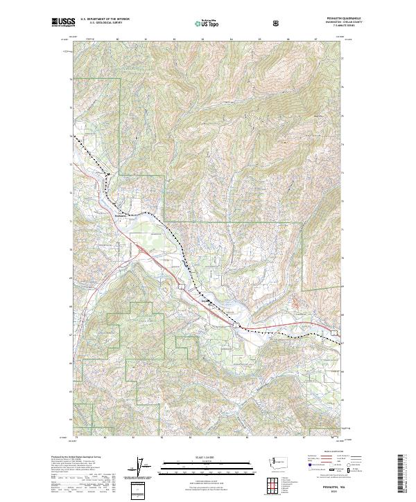 USGS Topographic Map – Peshastin
