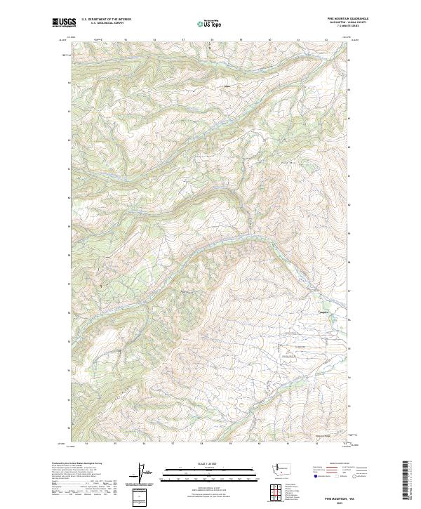 USGS Topographic Map – Pine Mountain