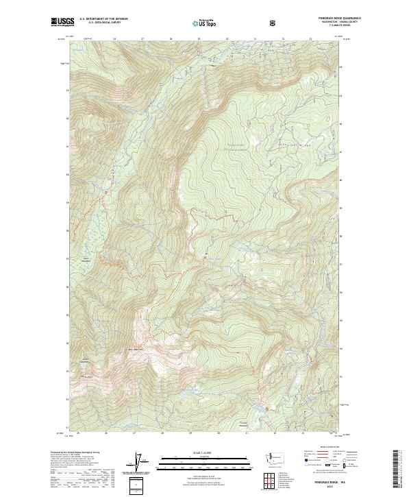 USGS Topographic Map – Pinegrass Ridge