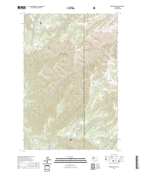 USGS Topographic Map – Pinkham Butte