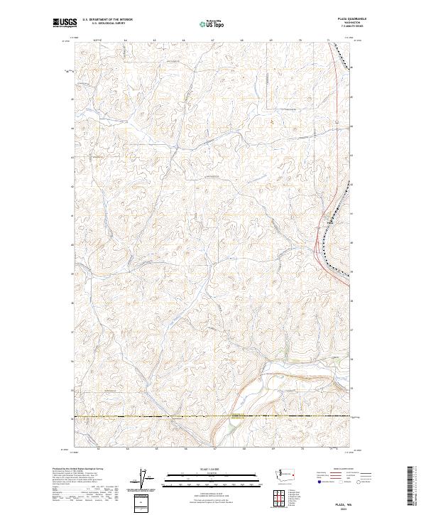 USGS Topographic Map – Plaza