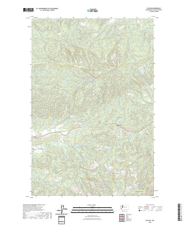USGS Topographic Map – Pluvius