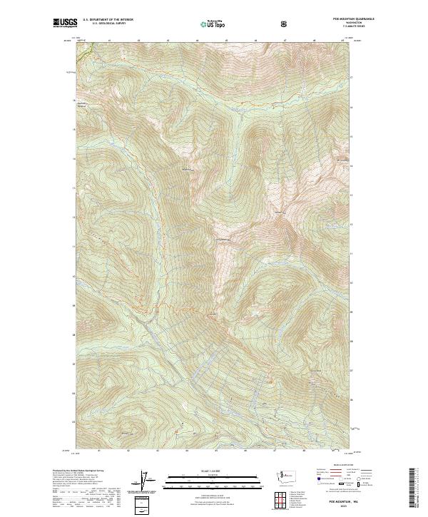 USGS Topographic Map – Poe Mountain