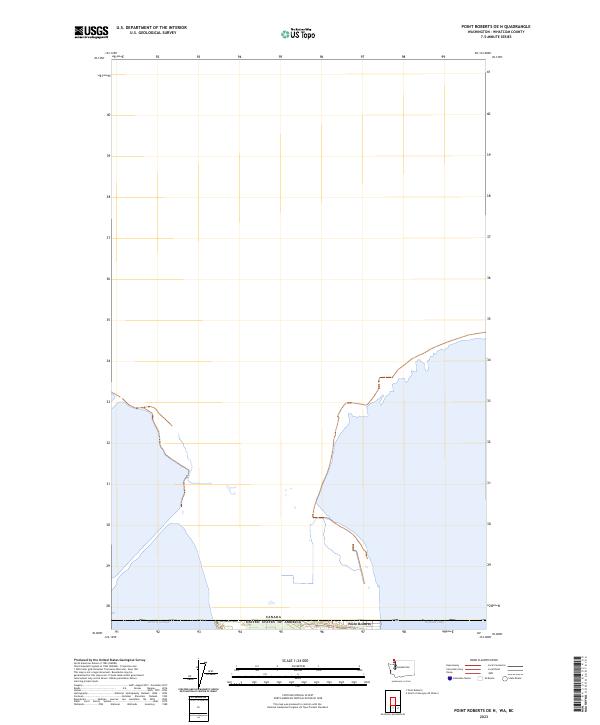 USGS Topographic Map – Point Roberts OE N