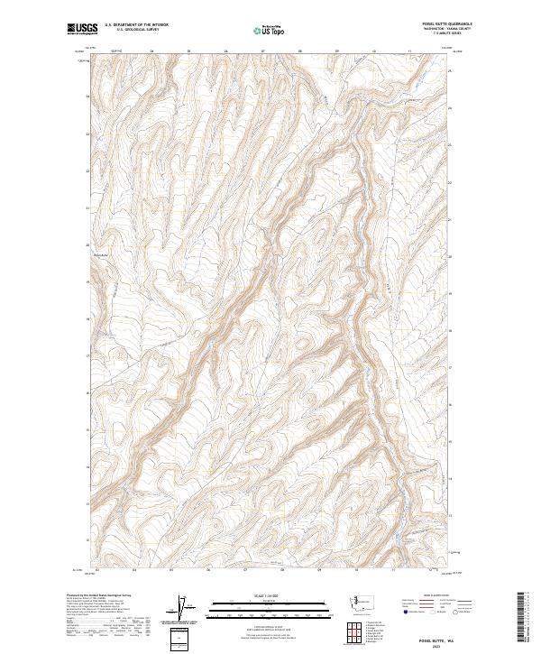 USGS Topographic Map – Poisel Butte