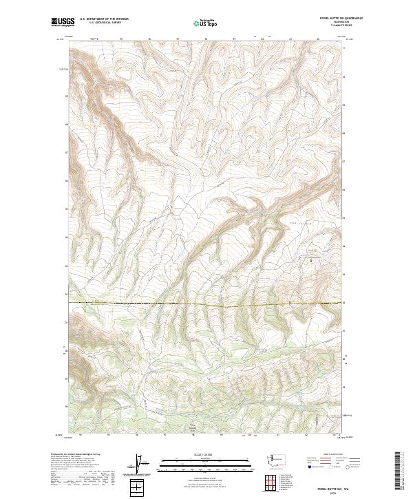 USGS Topographic Map – Poisel Butte SW