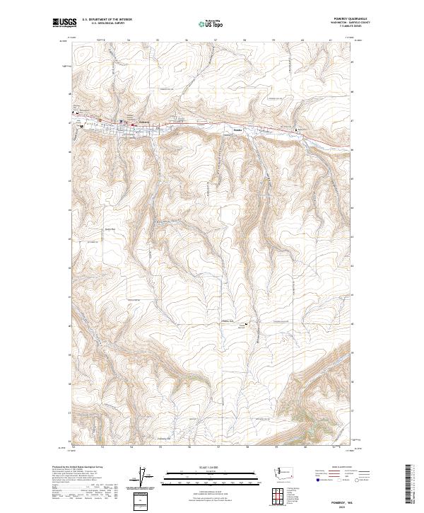 USGS Topographic Map – Pomeroy