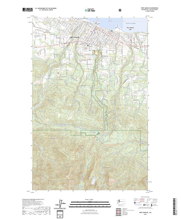 USGS Topographic Map – Port Angeles