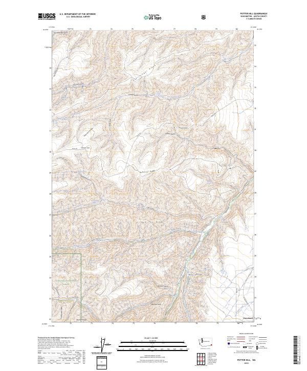 USGS Topographic Map – Potter Hill