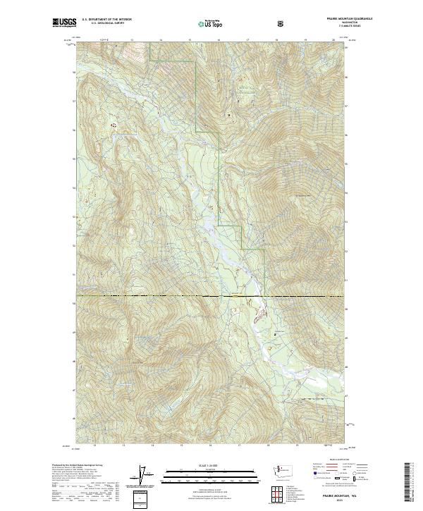 USGS Topographic Map – Prairie Mountain