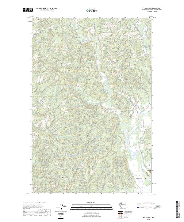 USGS Topographic Map – Prices Peak