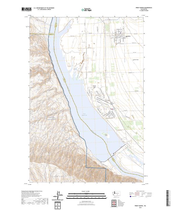 USGS Topographic Map – Priest Rapids