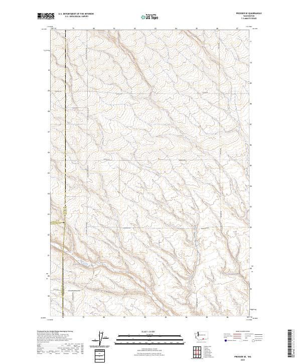 USGS Topographic Map – Prosser SE