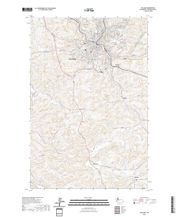 USGS Topographic Map – Pullman