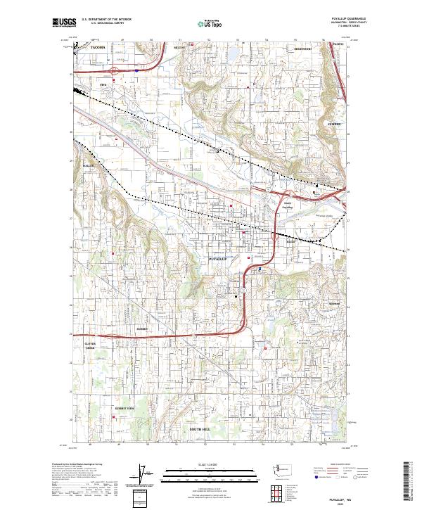 USGS Topographic Map – Puyallup