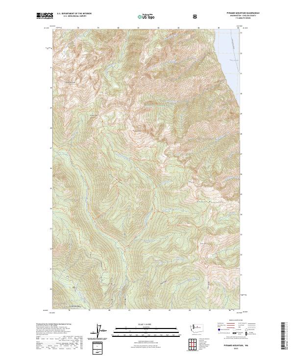 USGS Topographic Map – Pyramid Mountain
