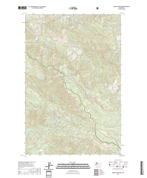 USGS Topographic Map – Quartz Mountain