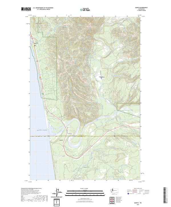 USGS Topographic Map – Queets