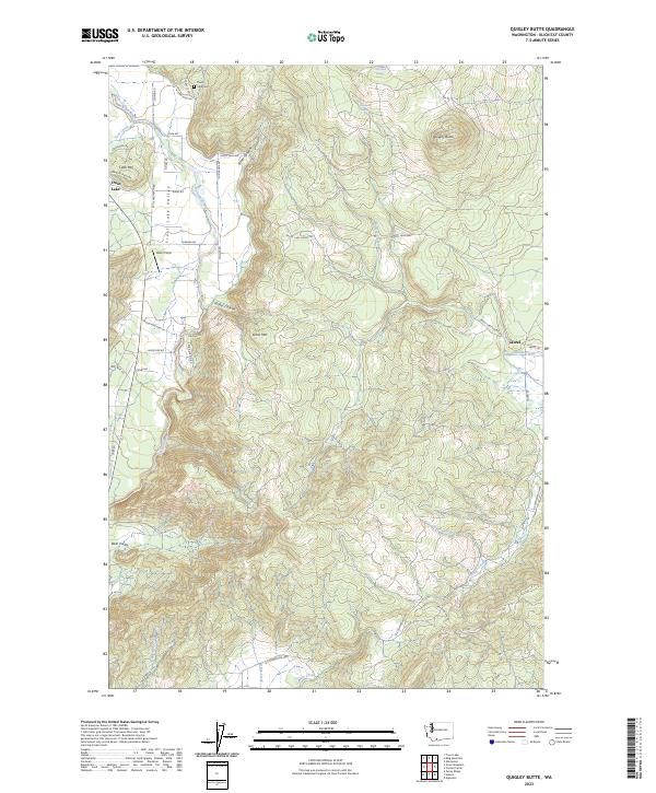 USGS Topographic Map – Quigley Butte