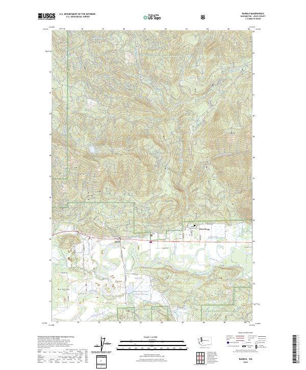 USGS Topographic Map – Randle