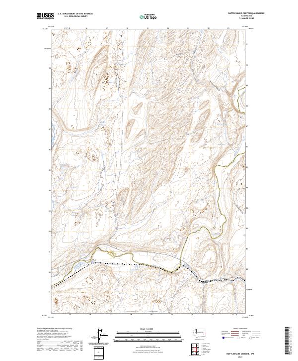 USGS Topographic Map – Rattlesnake Canyon