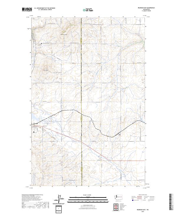 USGS Topographic Map – Reardan East