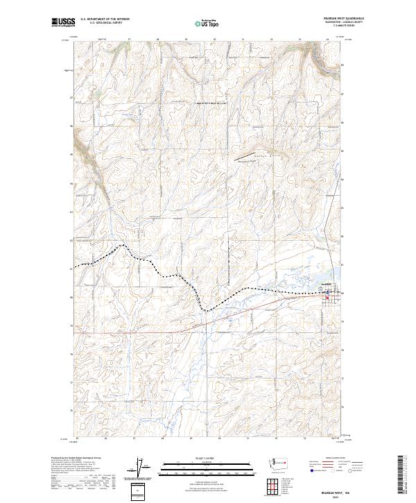 USGS Topographic Map – Reardan West