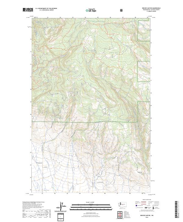 USGS Topographic Map – Reecer Canyon
