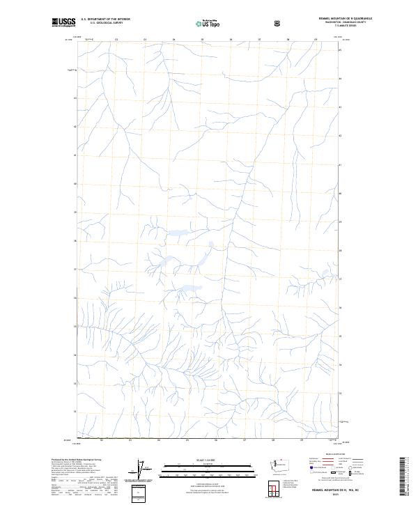 2023 Map of Remmel Mountain OE N, 2023 Print