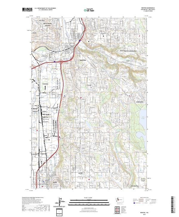 USGS Topographic Map – Renton