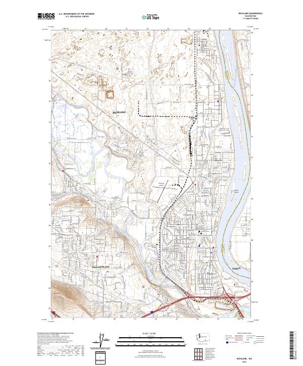 USGS Topographic Map – Richland