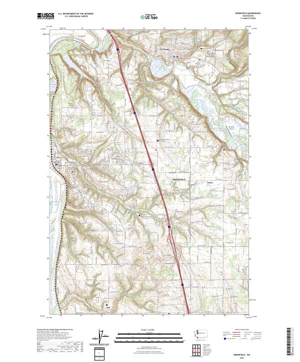 USGS Topographic Map – Ridgefield
