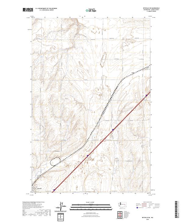 USGS Topographic Map – Ritzville NE