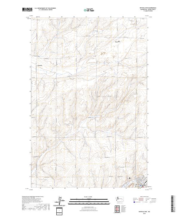 USGS Topographic Map – Ritzville NW