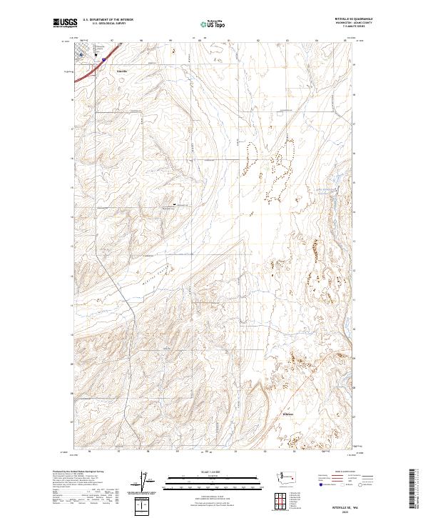 USGS Topographic Map – Ritzville SE