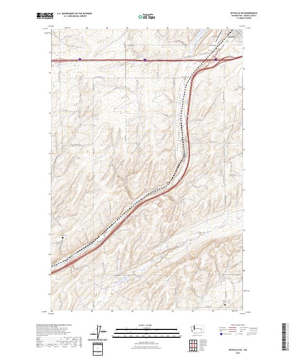 USGS Topographic Map – Ritzville SW