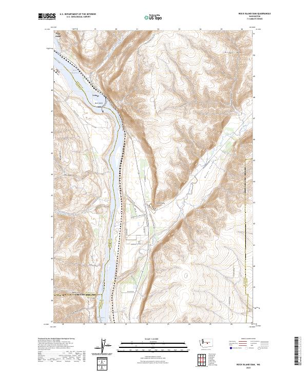 USGS Topographic Map – Rock Island Dam
