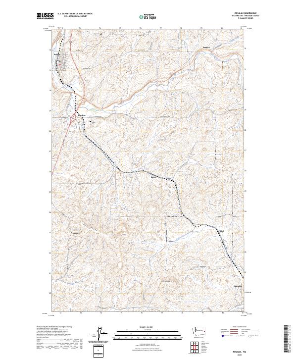 USGS Topographic Map – Rosalia