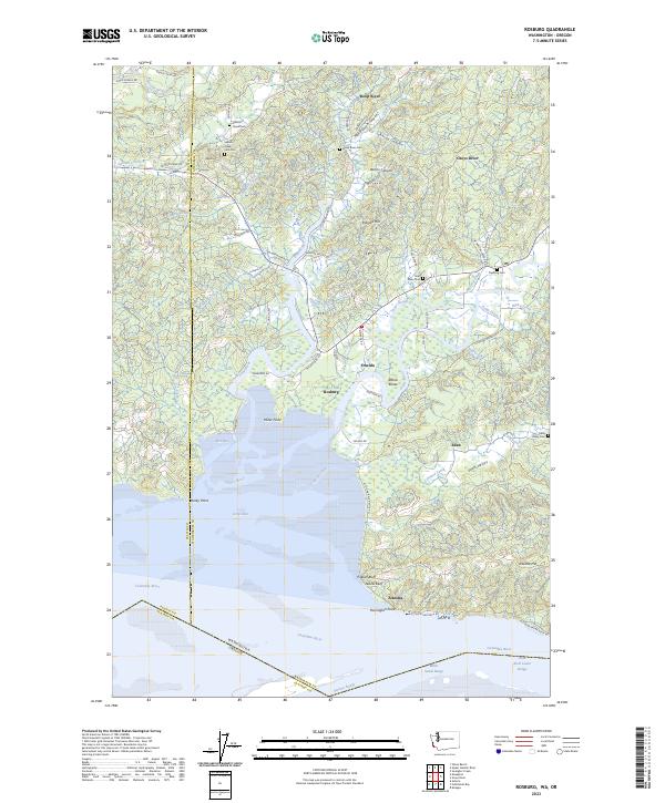 USGS Topographic Map – Rosburg
