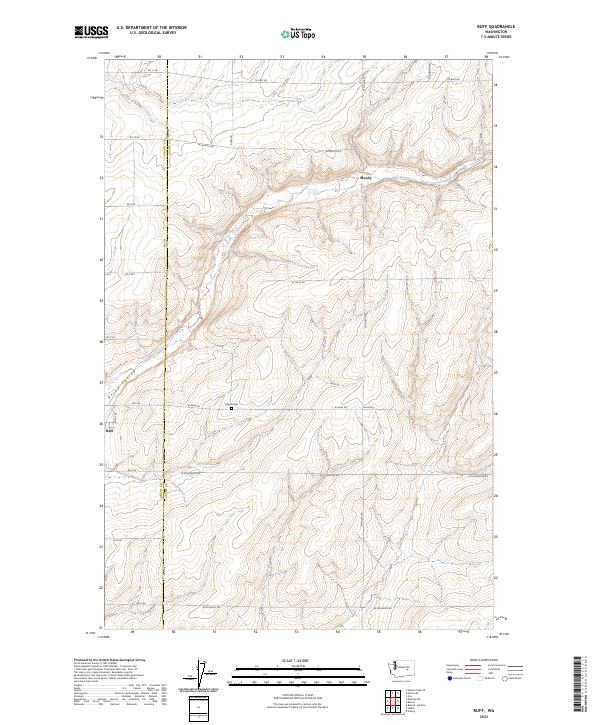 USGS Topographic Map – Ruff