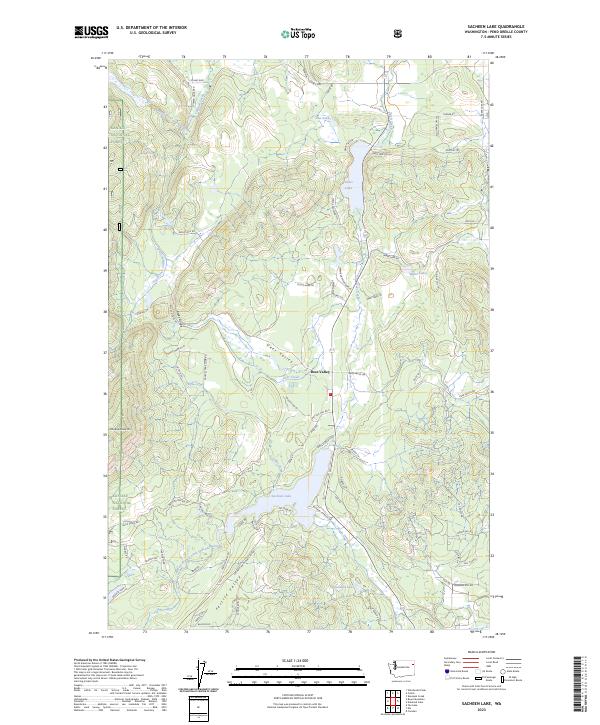 USGS Topographic Map – Sacheen Lake