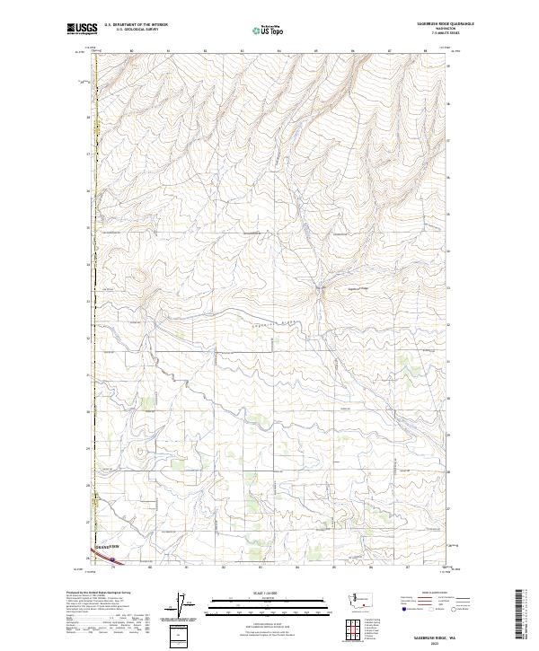 USGS Topographic Map – Sagebrush Ridge