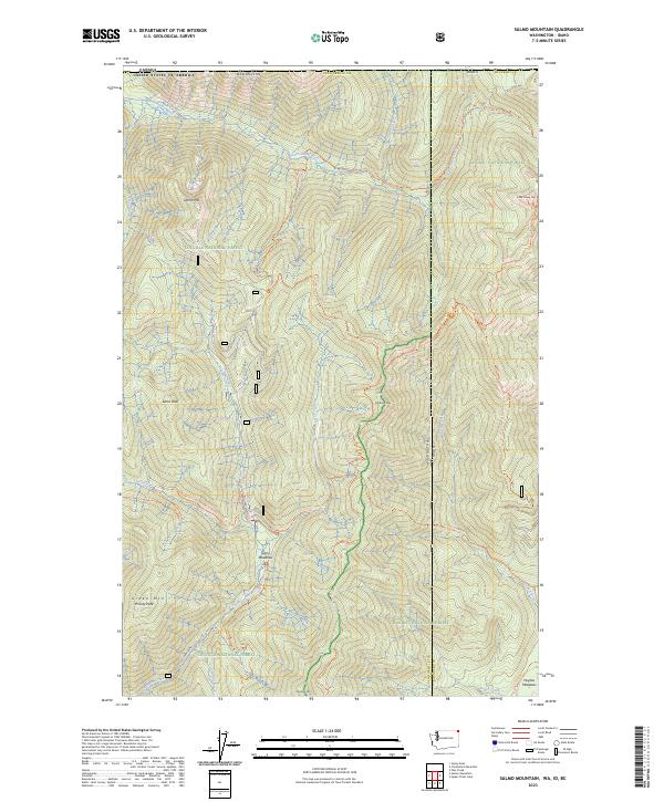 USGS Topographic Map – Salmo Mountain
