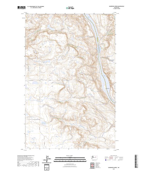 USGS Topographic Map – Sanderson Creek