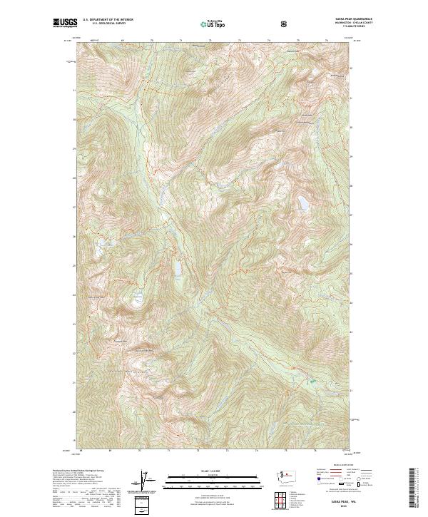 USGS Topographic Map – Saska Peak